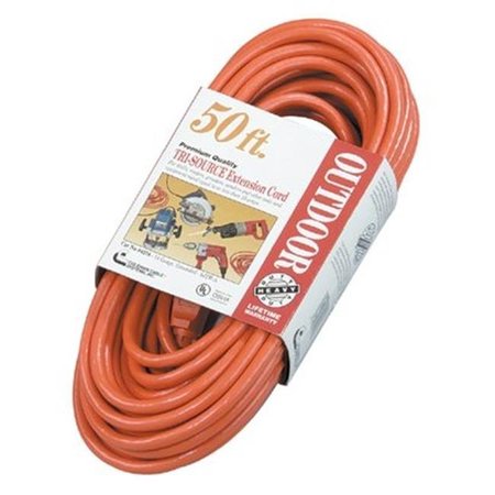 SOUTHWIRE Coleman Cable 172-04218 50' 14-3 Sjtw-A Orange 3-Way Power Block 300V 172-04218